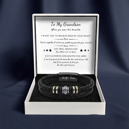 To My Grandson ‘Love You Forever’ Bracelet