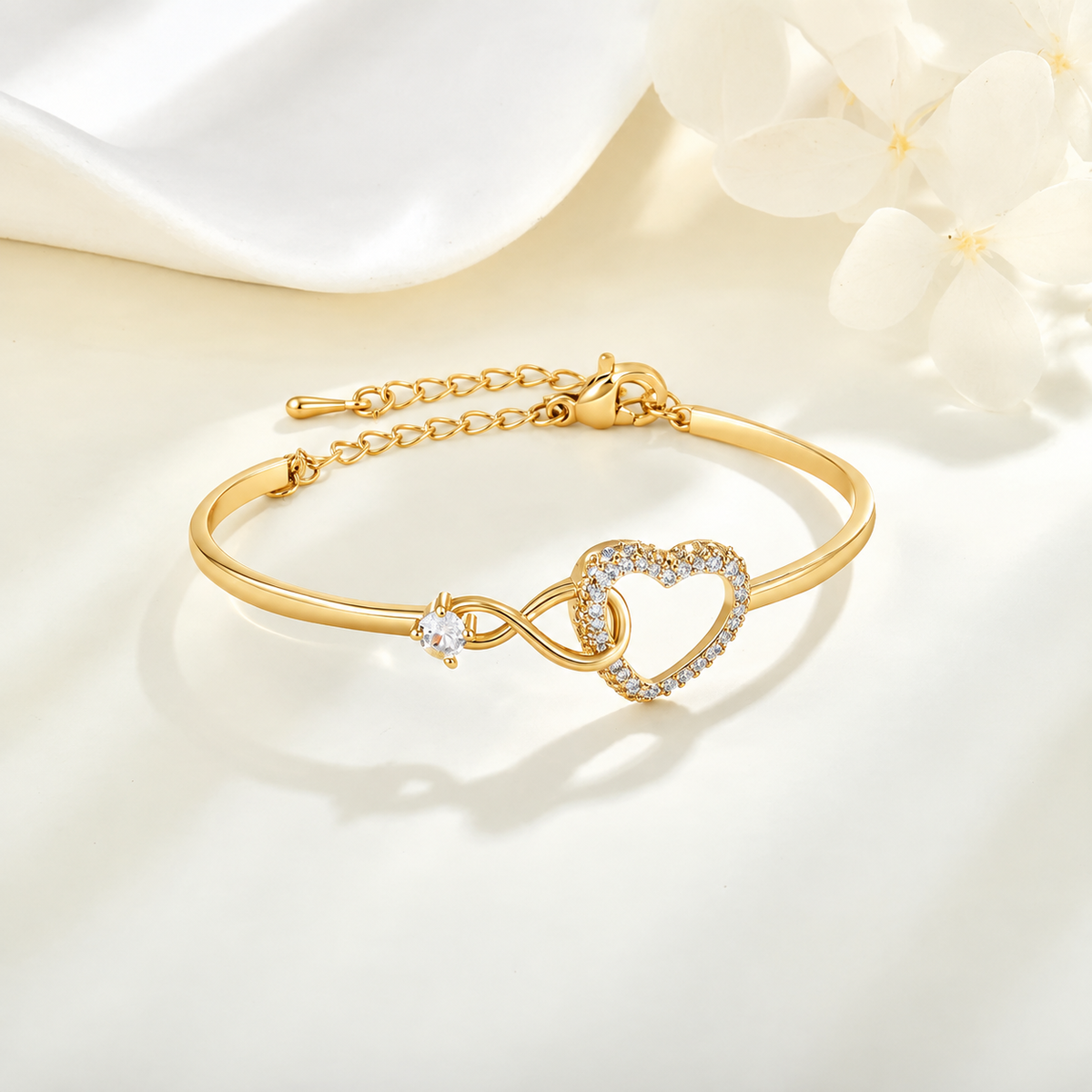 To My Granddaughter Infinity Heart Bracelet Linked Forever From Grandmother