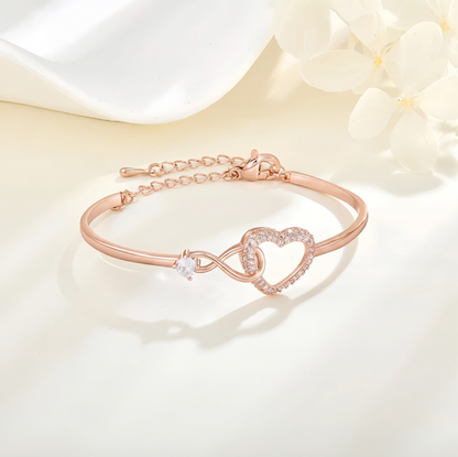 To My Granddaughter Infinity Heart Bracelet Linked Forever From Grandmother