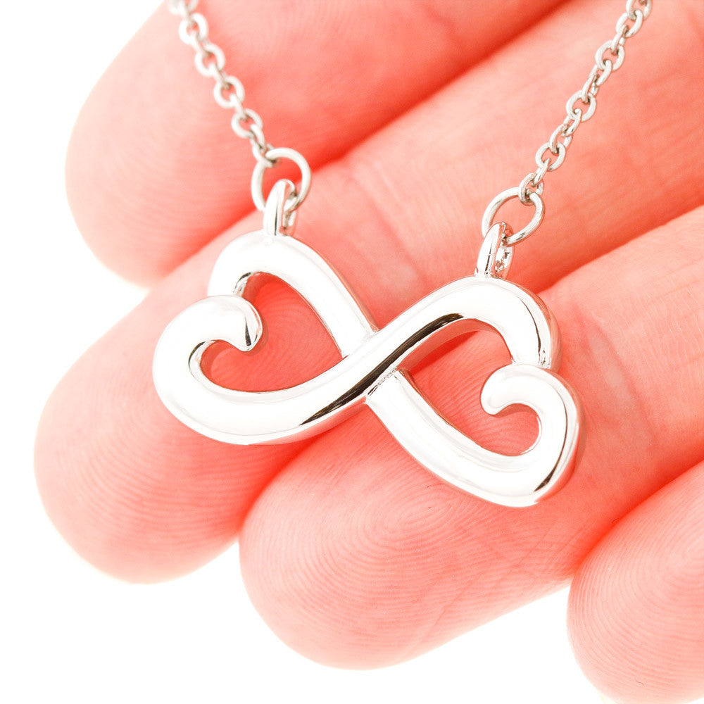 I'm Sorry Apology Infinite Hearts Necklace | I Miss You Black Lace