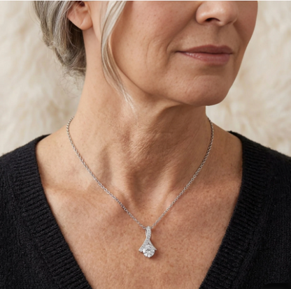 "To My Mother On My Wedding Day, Forever Your Son" Alluring Beauty Necklace – Heartfelt Gift from Son