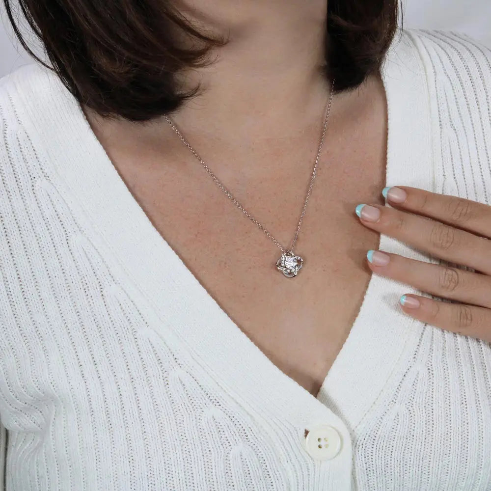 To My Beautiful Daughter – Love Knot Necklace